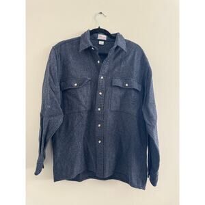 Vintage Men's Hathaway 100% Wool in Herringbone Shacket Quiet Luxury Size M